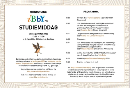 IBBY-studiemiddag op 20 mei 2022